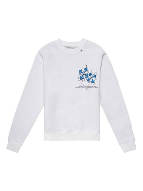 Off-White Off-White White Fence Arrows T-Shirt Arrow Printing Long Sleeves OMBA025S20E300020130