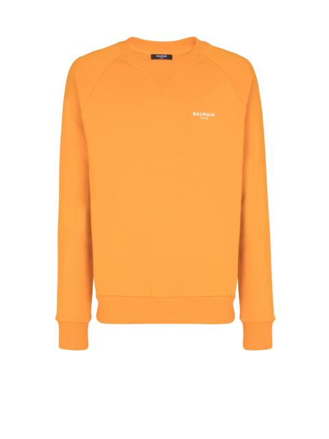 Balmain logo print sweatshirt in eco-responsible cotton