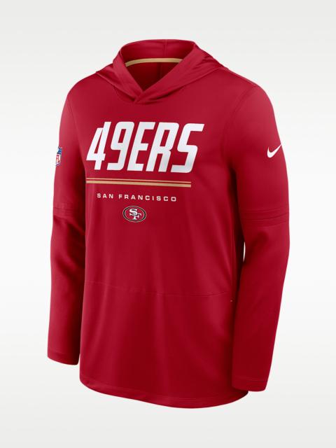 Nike San Francisco 49ers Sideline Men's Nike Dri-FIT NFL Long-Sleeve Hooded Top