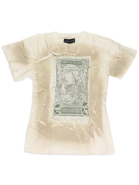 WHO DECIDES WAR Currency T-Shirt "Off-White" 1110110019SS24