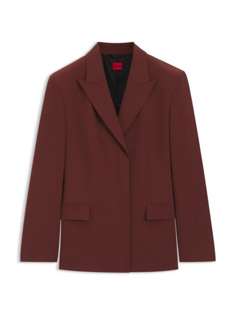 HUGO RELAXED-FIT BLAZER IN STRETCH FABRIC