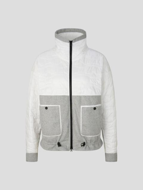 BOGNER Yolette Hybrid jacket in Off-white/Light gray