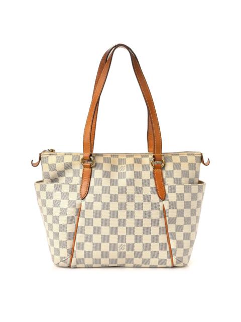 Louis Vuitton White Damier Azur Coated Canvas Totally (Authentic Pre-Owned)