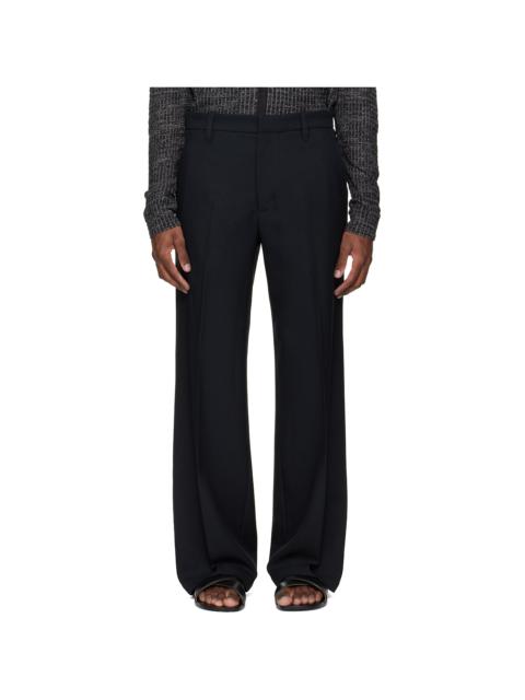 Stockholm Surfboard Club Black Tailored Bootcut Trousers