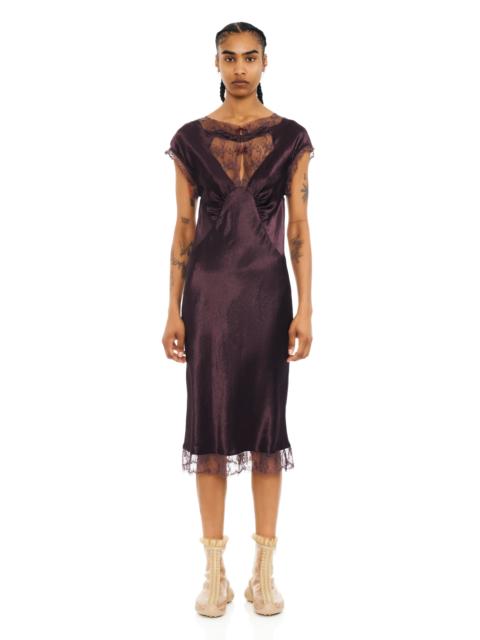 Collina Strada CHOCOLATE WATERLILY MIDI DRESS