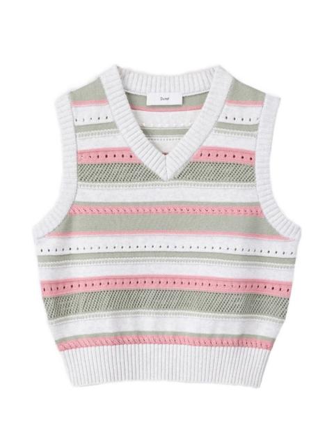 Dunst striped knitted vest