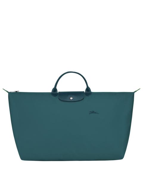 Le Pliage Green M Travel bag Peacock - Recycled canvas