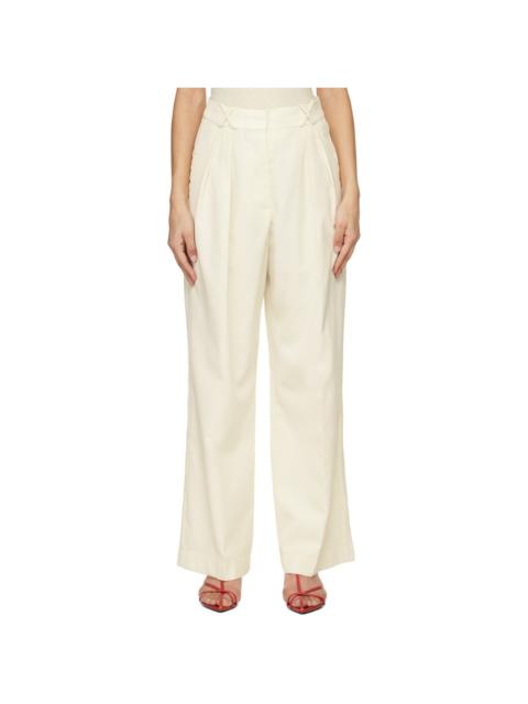RÓHE Off-White Tailored Trousers