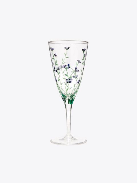 TORY BURCH Jolie Fleur Champagne Glass, Set of 2
