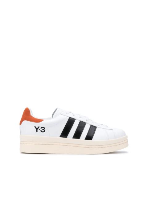 Y-3 logo printed lace-up sneakers