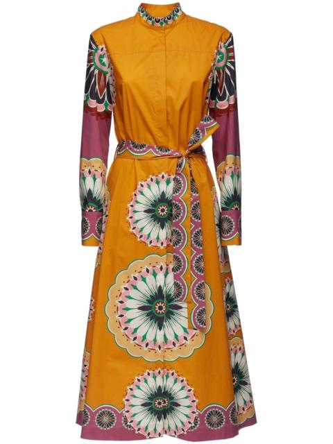 La DoubleJ Sundowner floral-print shirt dress