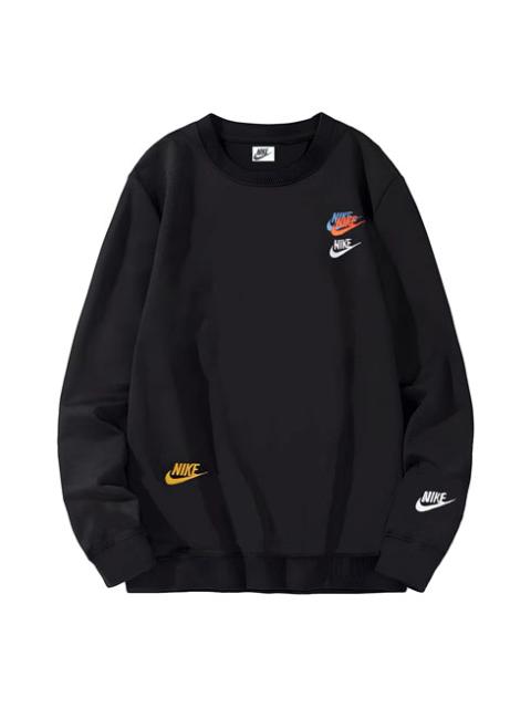 Nike Nike Embroidered Round Neck Sweatshirt 'Black' DJ6915-010