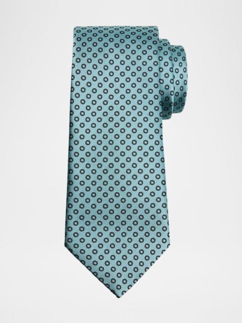 GIORGIO ARMANI Men's Micro-Circle Silk Tie