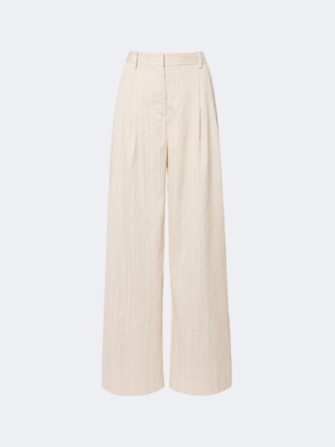 SIMKHAI Grace striped wide-leg pants