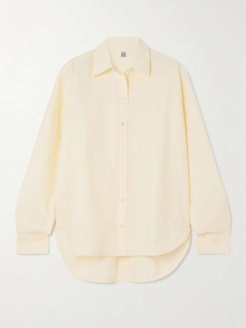 Embroidered organic cotton Oxford shirt