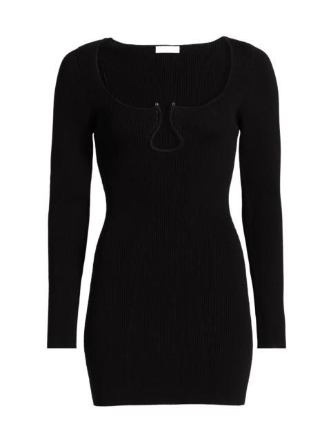 RAMY BROOK Women's Lyl U-Ring Long-Sleeve Minidress - Black