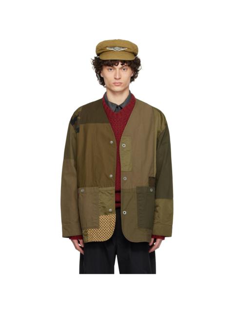 Comme des Garçons Homme Khaki Multi Fabric Mix Jacket