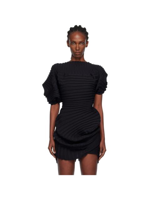 ISSEY MIYAKE Black Knit 'As It Is' Top