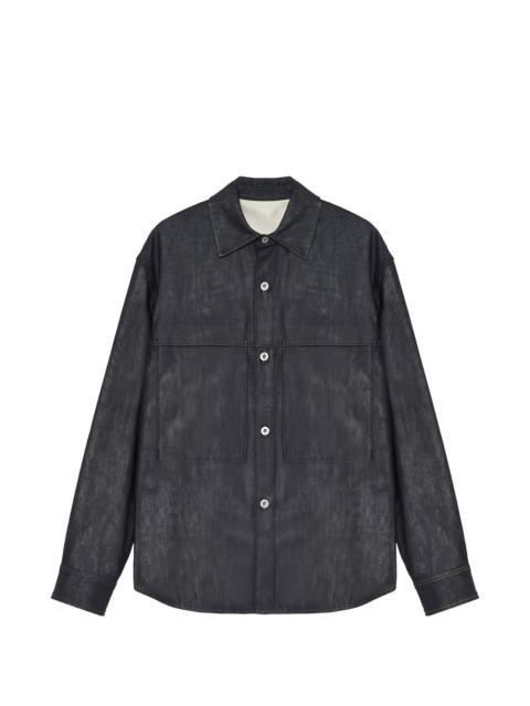 Jil Sander contrast-stitch denim shirt