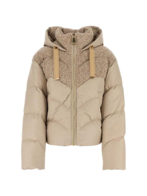 hooded down jacket