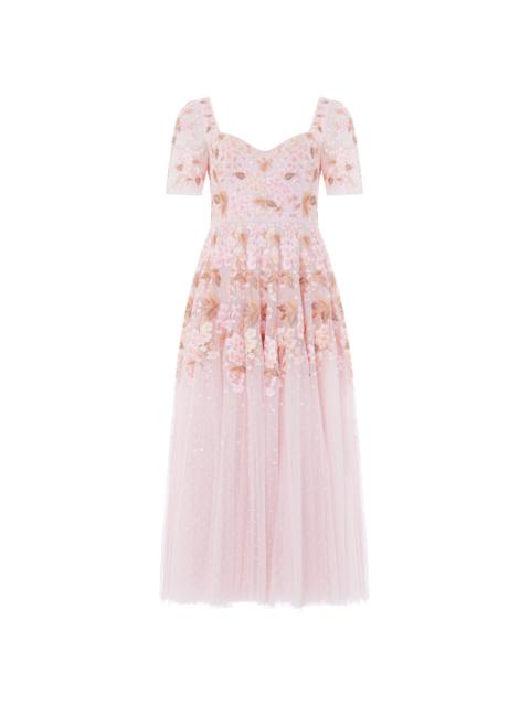 Needle & Thread Wisteria Dot Short Sleeve Ballerina Dress