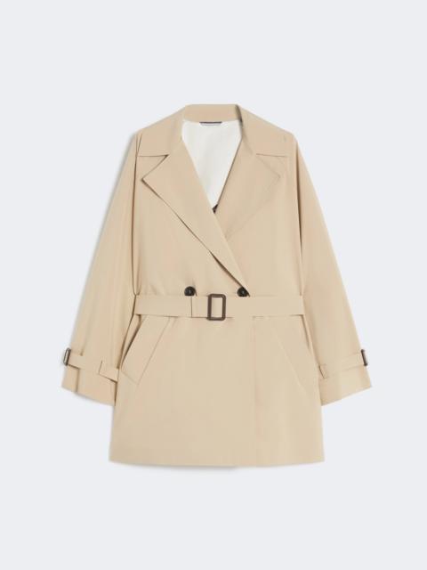 WEEKEND Max Mara Short trench coat in water-repellent canvas - BEIGE