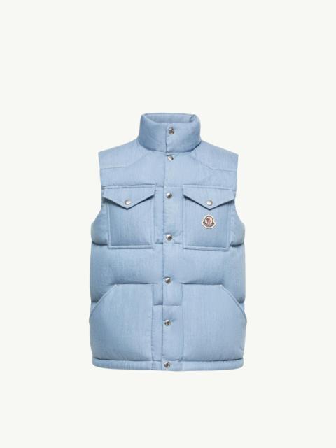 Moncler Ervional Denim Down Vest