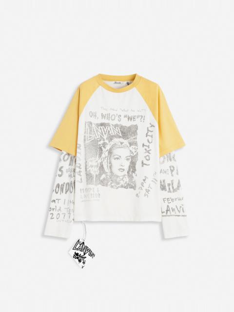 Lanvin LANVIN X FUTURE LONG-SLEEVED PRINT T-SHIRT