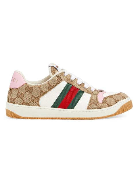 GUCCI Women's Double G Vintage-Style Sneakers - Beige