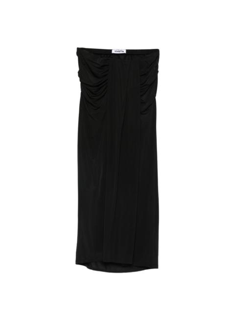 VIVETTA draped midi skirt