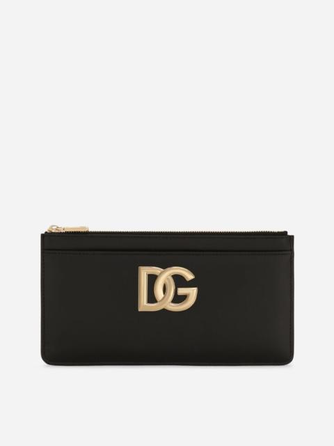 Dolce & Gabbana Large calfskin card holder with DG logo