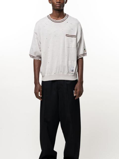 Maison MIHARAYASUHIRO Distressed Knit T-shirt