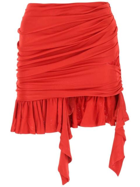ANDREĀDAMO ruffle-detailing mini skirt