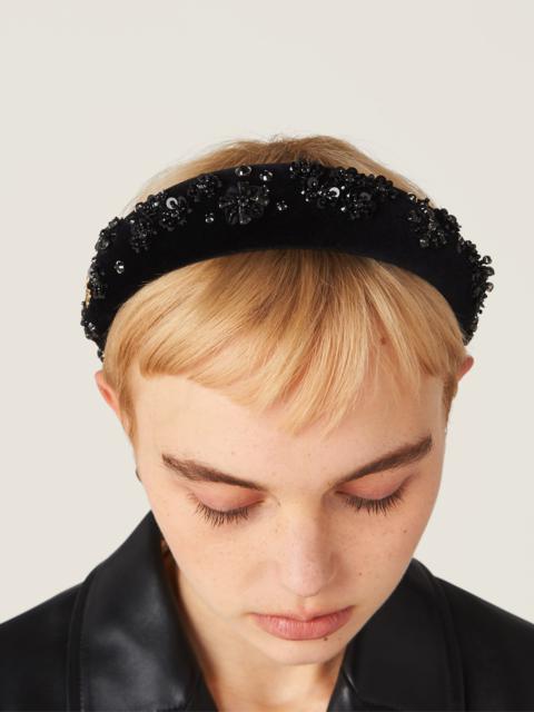 Miu Miu Velvet headband