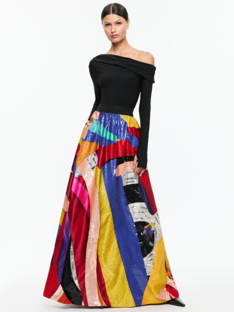 Alice + Olivia A+O X TOM WESSELMANN TINA EMBELLISHED BALLGOWN SKIRT
