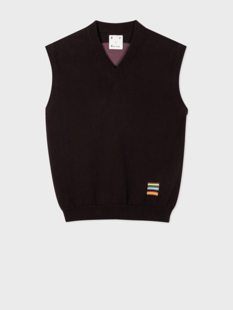 Paul Smith Knitted Cotton Panelled Vest
