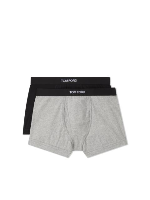 COTTON BOXER BRIEFS TWO PACK