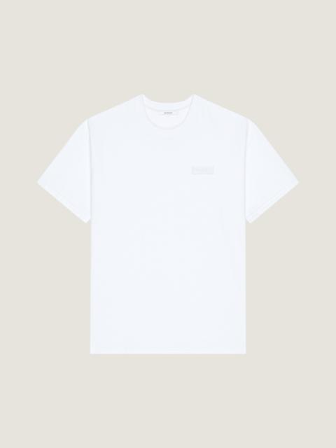Givenchy T-SHIRT IN COTTON WITH GIVENCHY PARIS GROS GRAIN