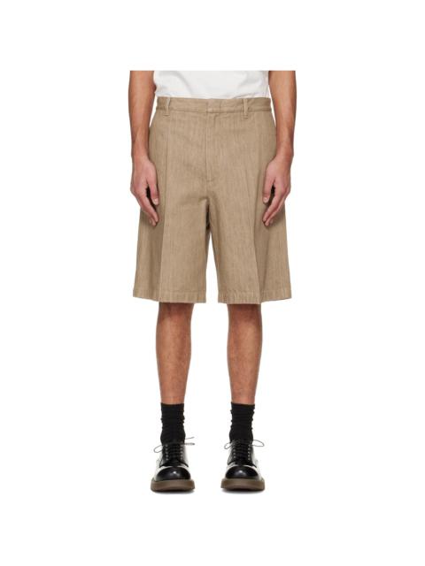 Jil Sander Beige Lightweight Denim Shorts