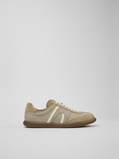 CAMPER Pelotas Soller Brown Tencel Lyocell and Recycled Textile Sneakers for Women.