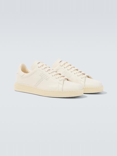 TOM FORD Warwick perforated leather sneakers