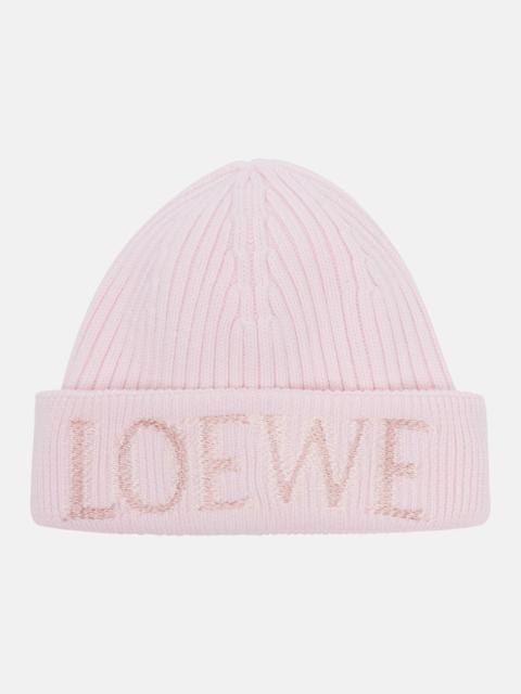 Loewe Logo wool beanie