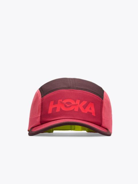 HOKA Hoka Run Hat in Deep Mauve/Red Agate