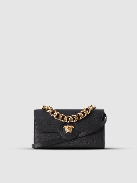 VERSACE Versace Women's Medusa Black Wallet On Chain
