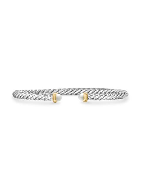 DAVID YURMAN Women's Cable Flex Bracelet in Sterling Silver - Pearl