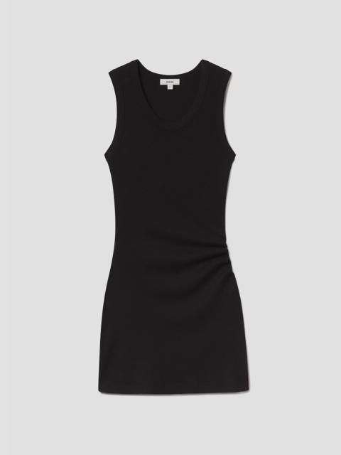 AGOLDE TWISTED POPPY DRESS IN BLACK
