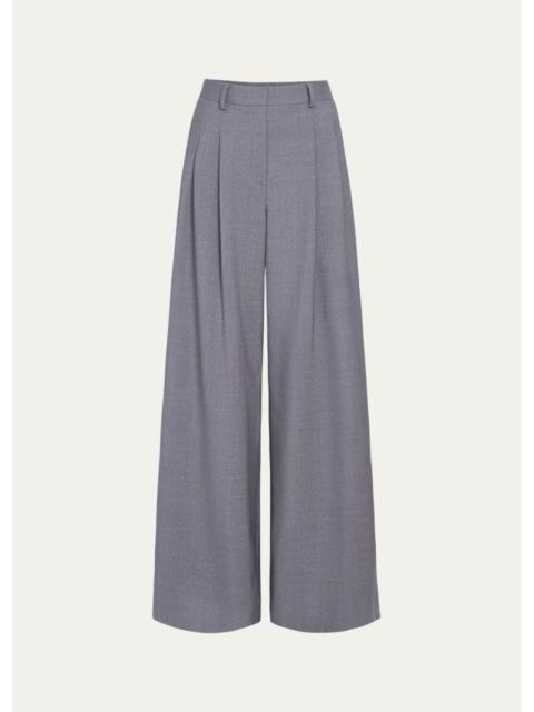 TWP Avery Pleated Wide-Leg Trousers