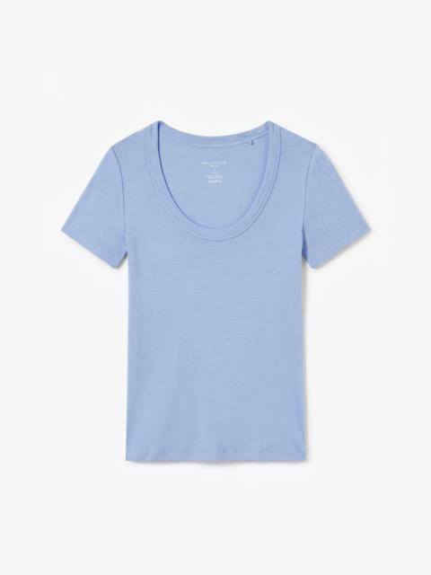 M.M.LaFleur Avi Scoopneck T-Shirt - Ribbed Pima Cotton