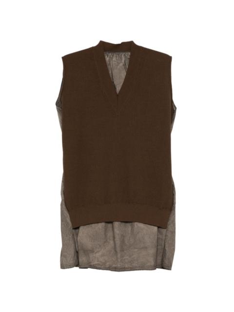 UMA WANG V-neck sleeveless top