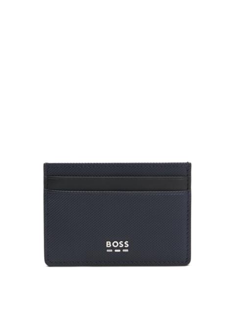 BOSS TEXTURED CARD HOLDER WITH HARDWARE TRIMS